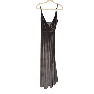 NWT Two Birds velvet tank dress in slate